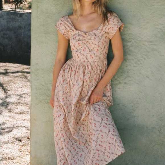 Christy Dawn Floral Cream Dress - Picture 4 of 7